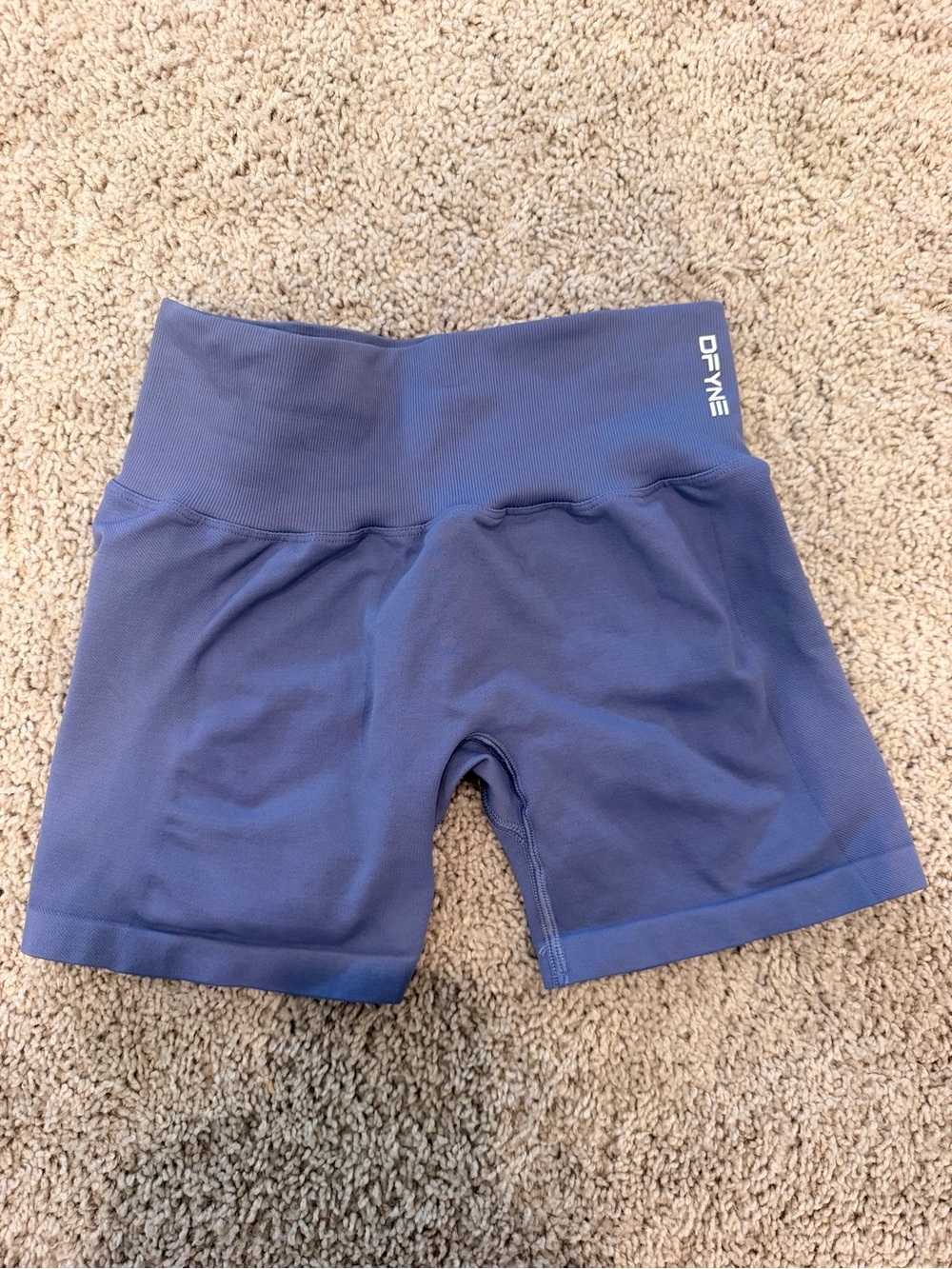 DFYNE Hannah Pearson High-Rise Athletic Shorts — Lavender - Picture 3 of 3